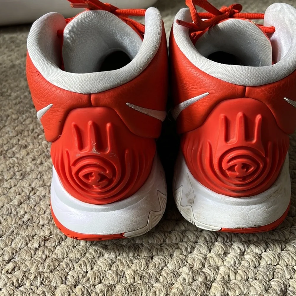 Nike Kyrie 6 TB PROMO. TEAM ORANGE/WHITE-WHITE. - Picture 7 of 9